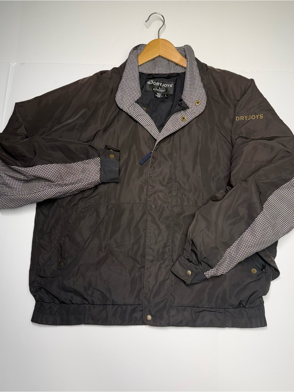 Dryjoys By Footboy Golf Jacket Full Zipper Mens Size Large Long Sleeve